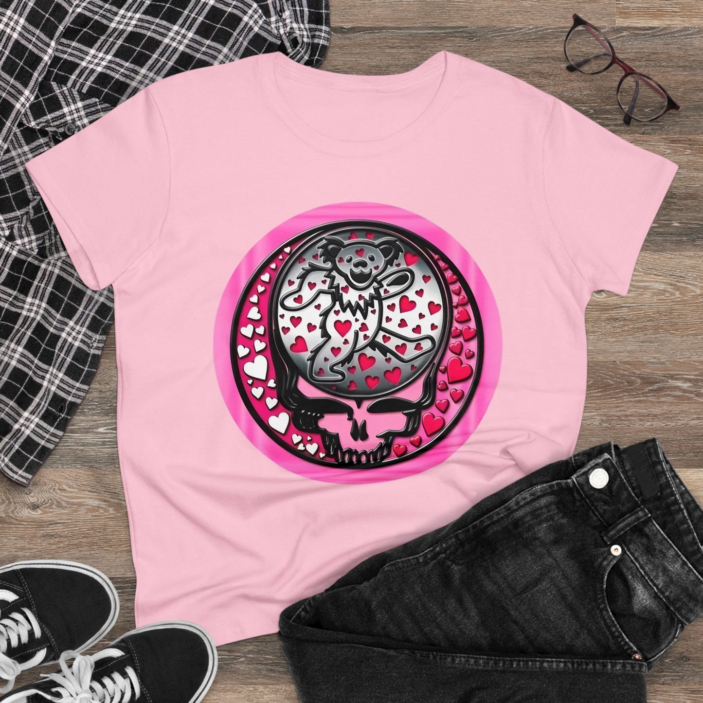 Not Fade Away Steal your face Women's Midweight Cotton Tee