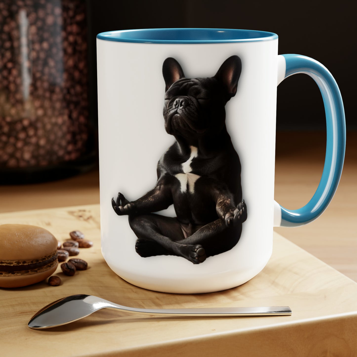 Morning Meditation Two-Tone Coffee Mugs, 15oz
