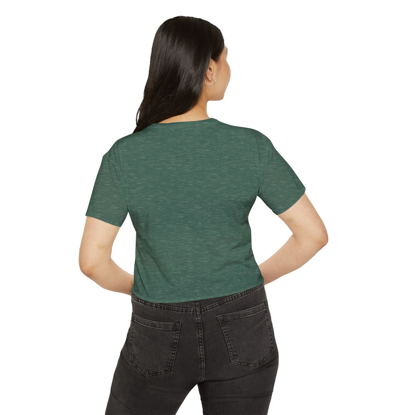 Women's Festival Crop Top - Peace & Love Reggae Roots Tee
