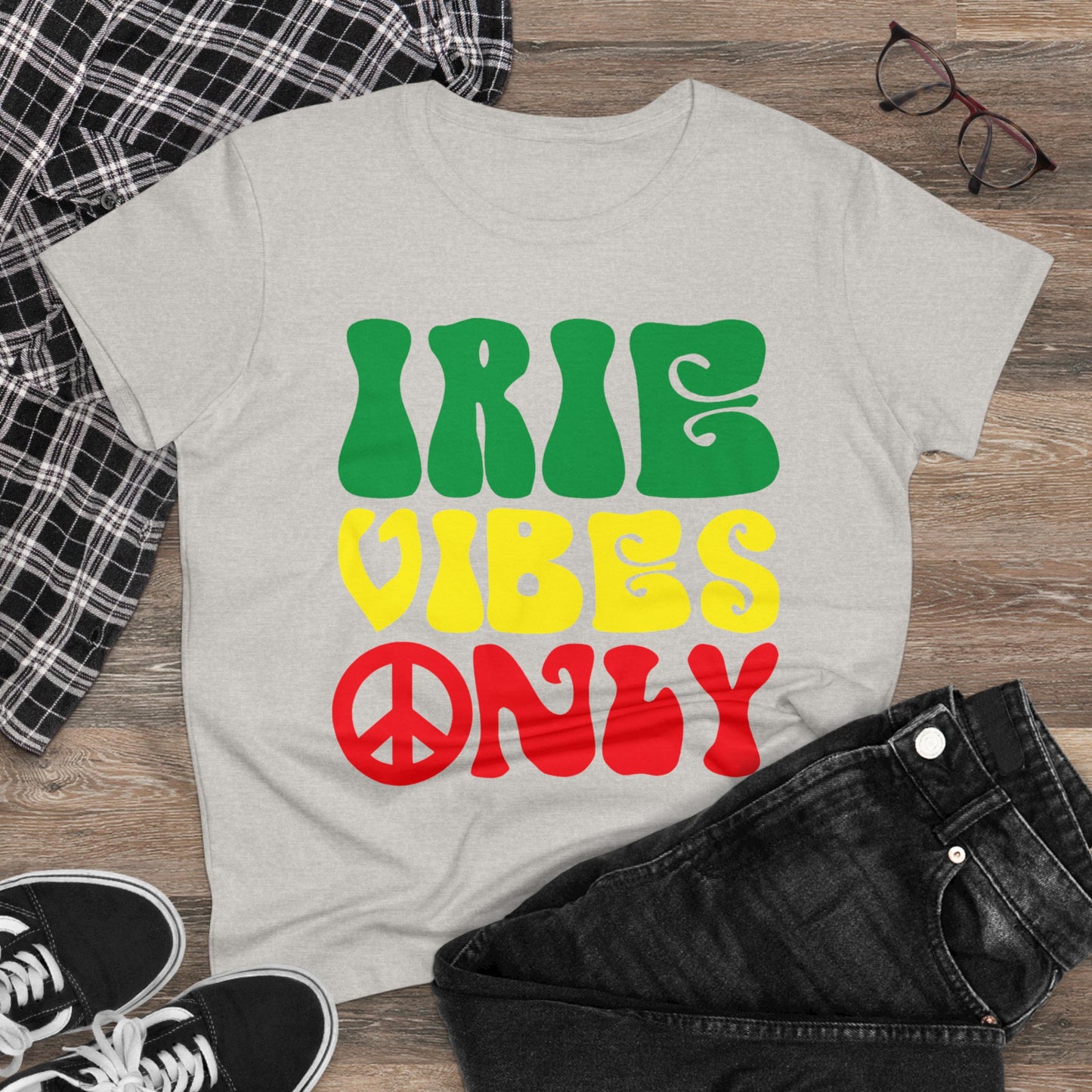 Irie Vibes Only Women's Midweight Cotton Tee