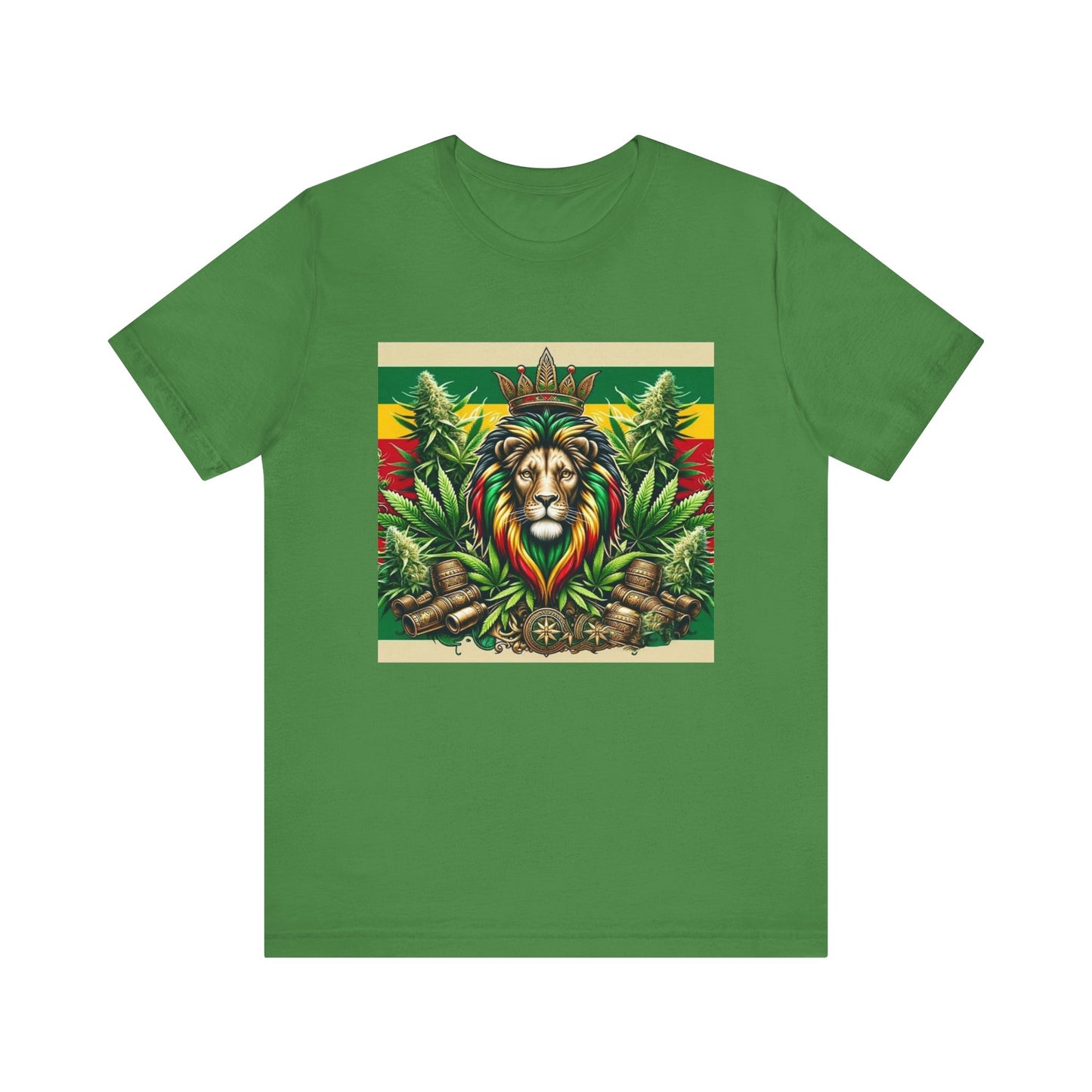 Rasta Lion Crown Unisex Jersey Short Sleeve Tee