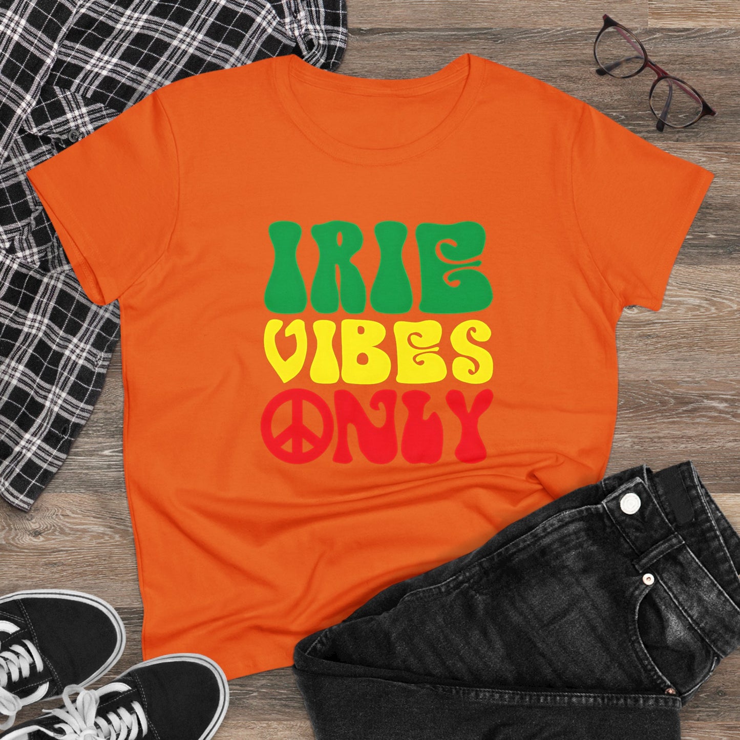 Irie Vibes Only Women's Midweight Cotton Tee