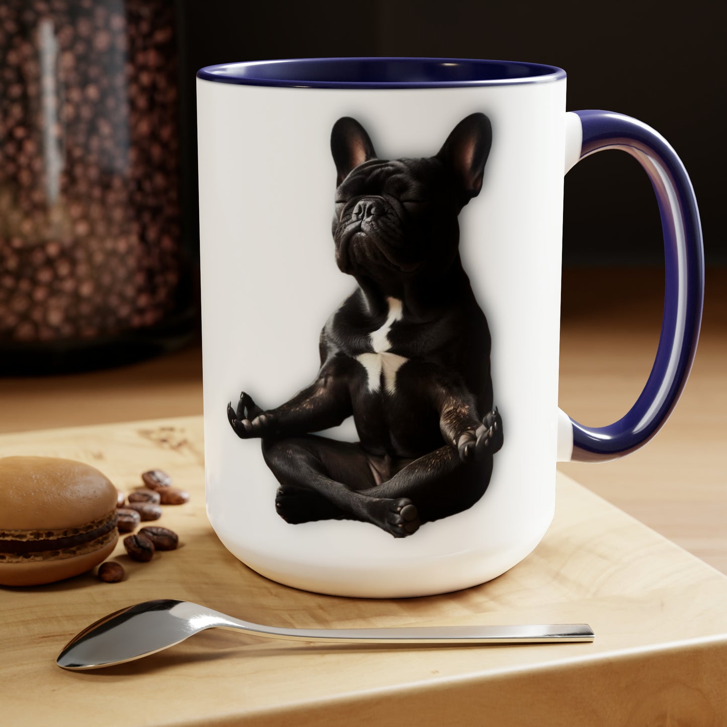 Morning Meditation Two-Tone Coffee Mugs, 15oz