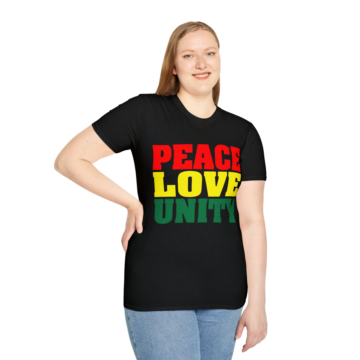 Peace Love Unity Unisex Softstyle T-Shirt