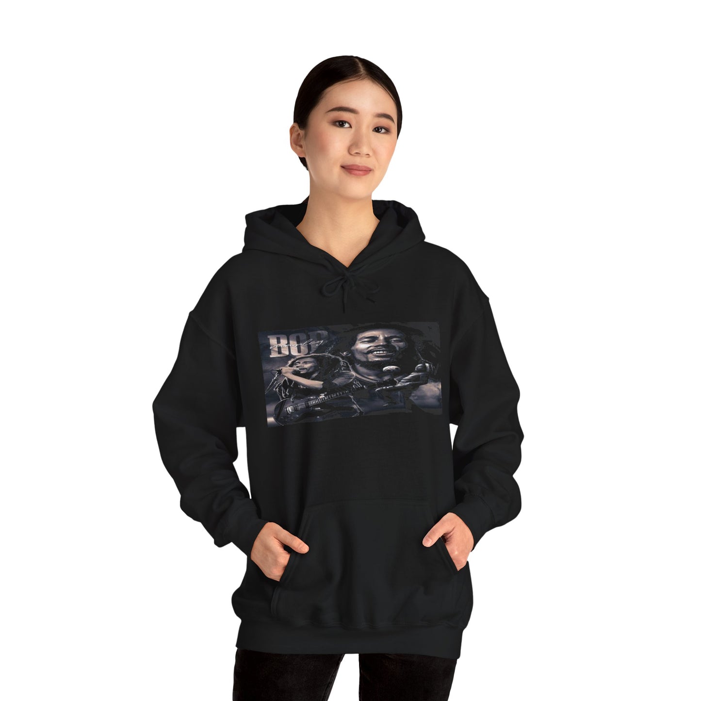 Bob Tribute Irie Threads Unisex Heavy Hooded Sweatshirt