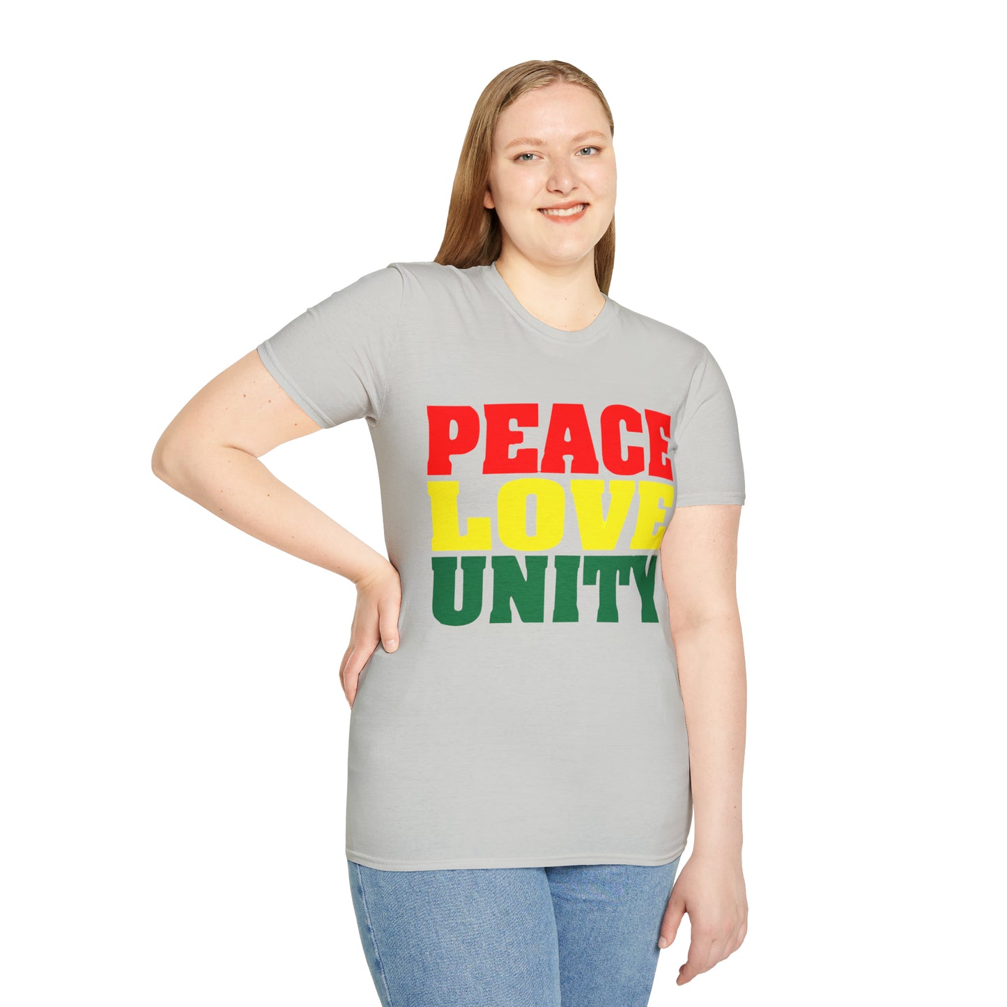 Peace Love Unity Unisex Softstyle T-Shirt