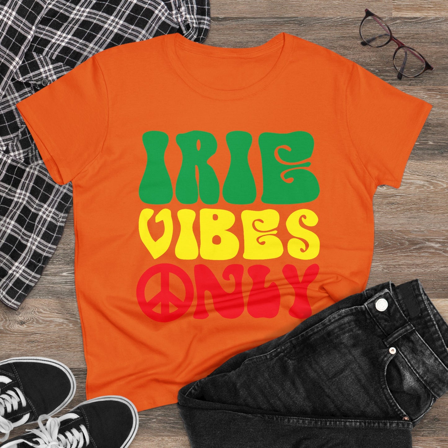 Irie Vibes Only Women's Midweight Cotton Tee