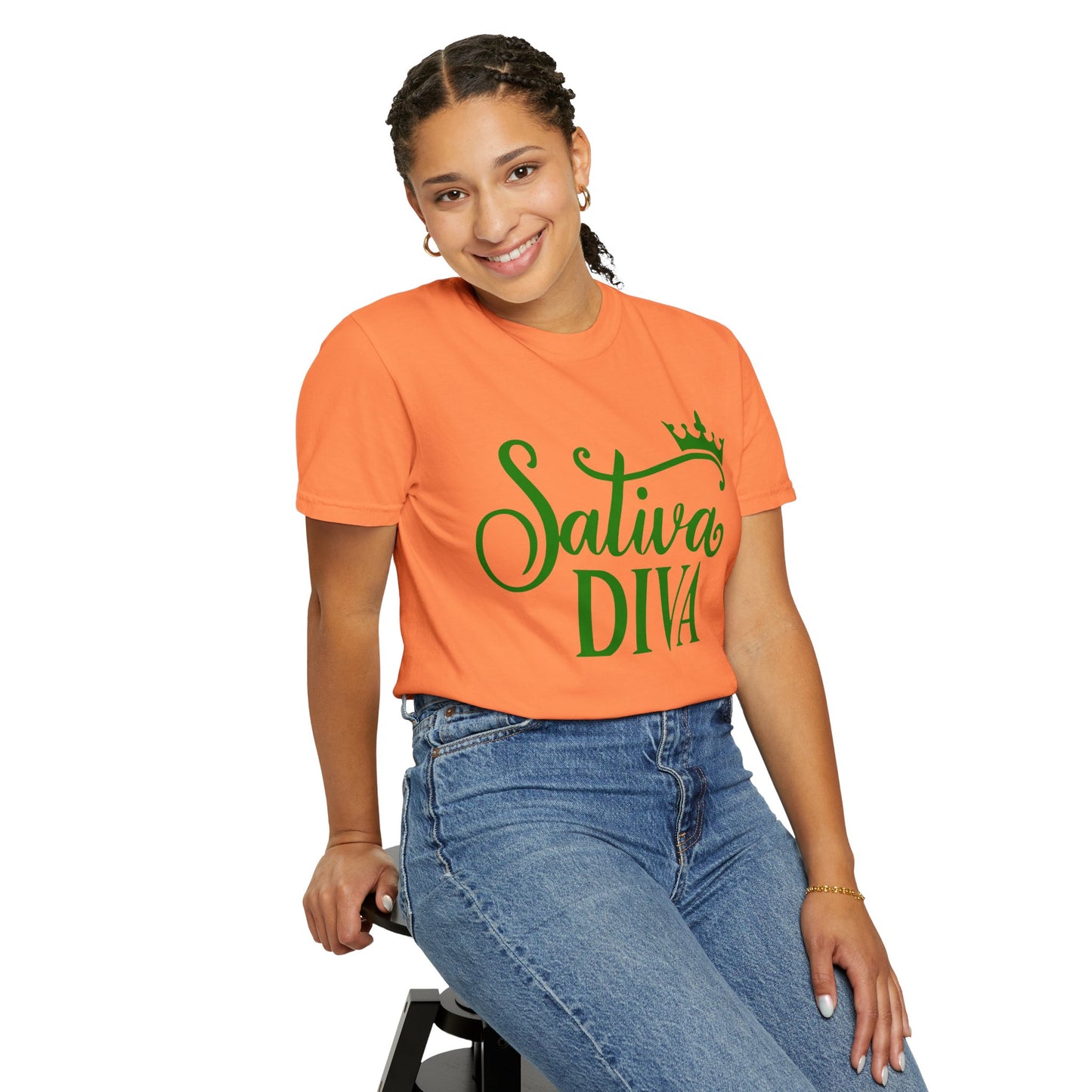 Sativa Diva Unisex Garment-Dyed T-shirt