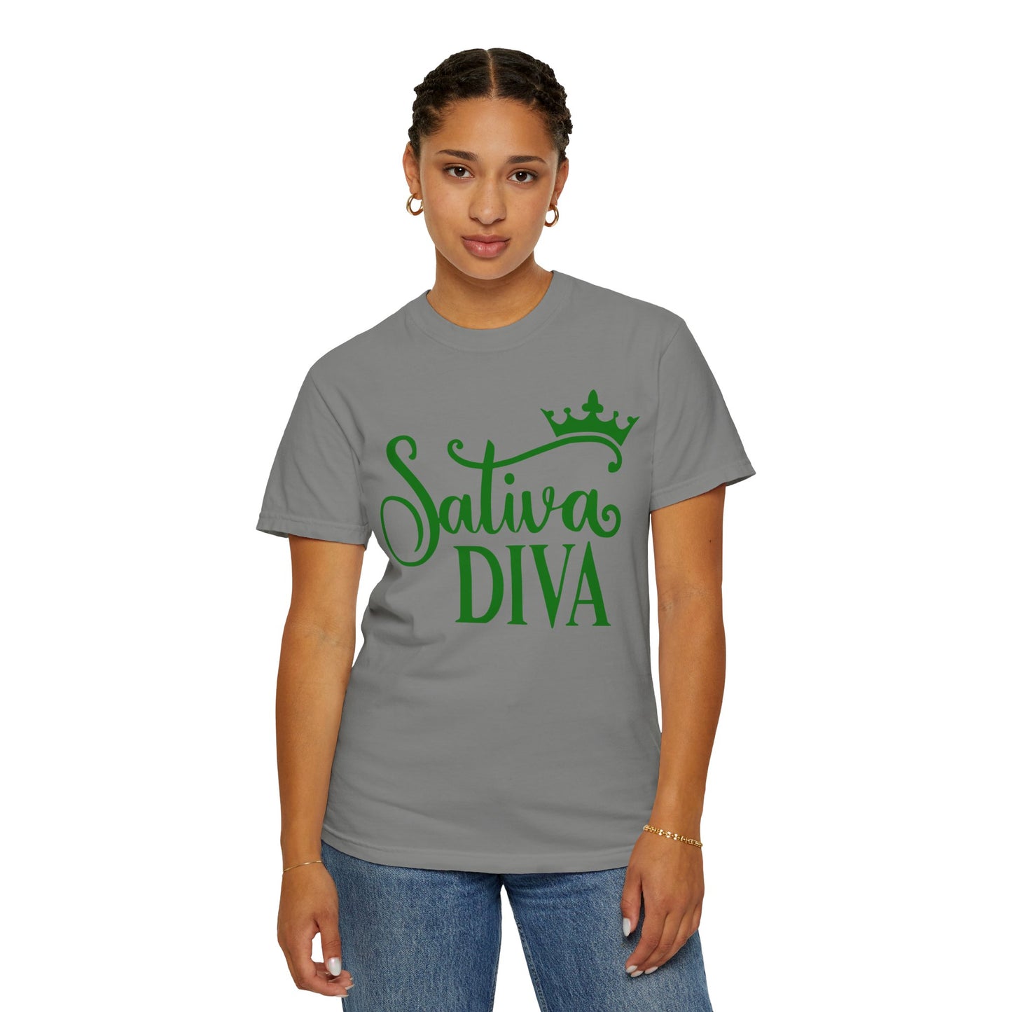 Sativa Diva Unisex Garment-Dyed T-shirt