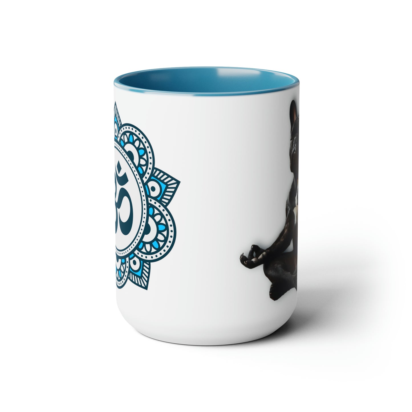 Morning Meditation Two-Tone Coffee Mugs, 15oz