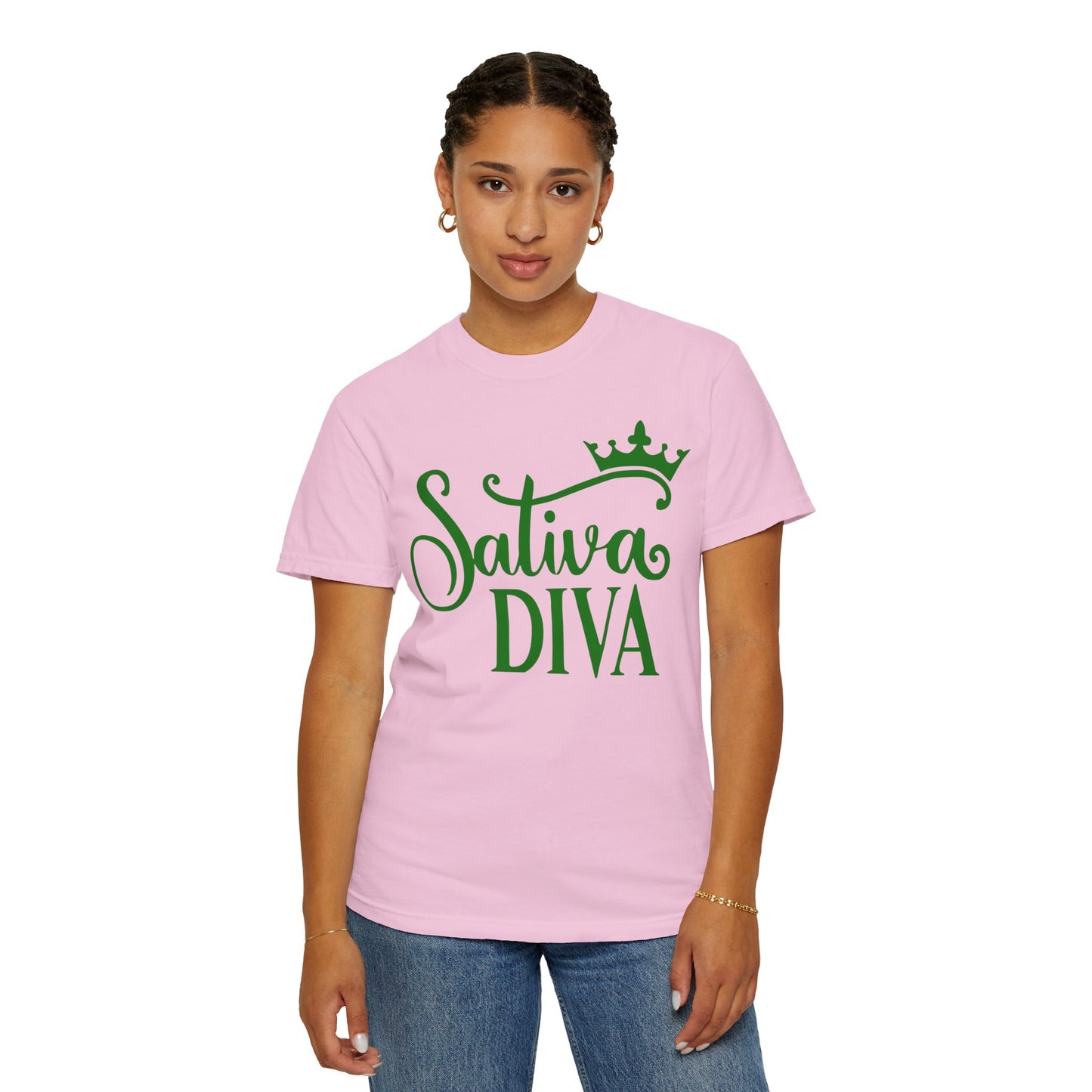Sativa Diva Unisex Garment-Dyed T-shirt
