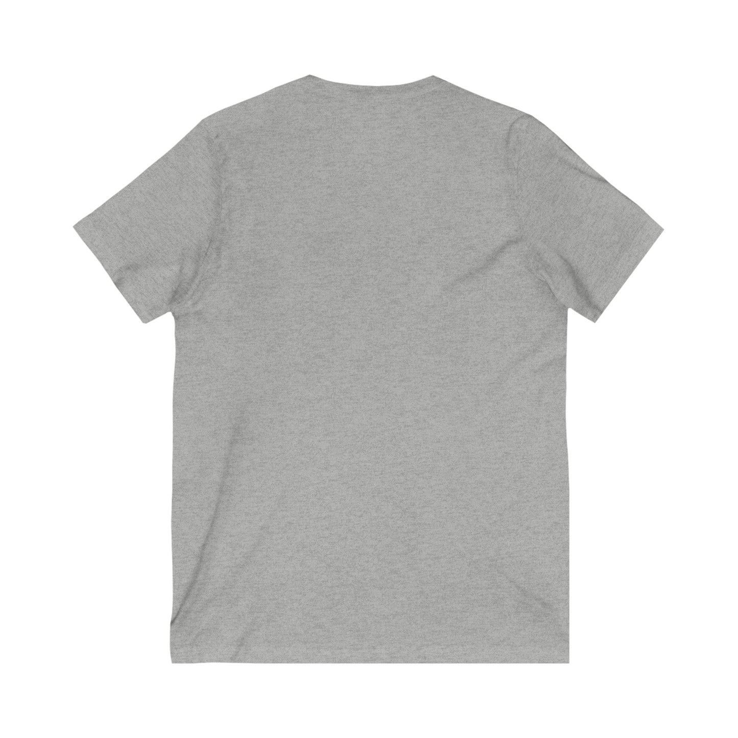 Unisex V-Neck Tee with Colorful 3 Birds Circle Design