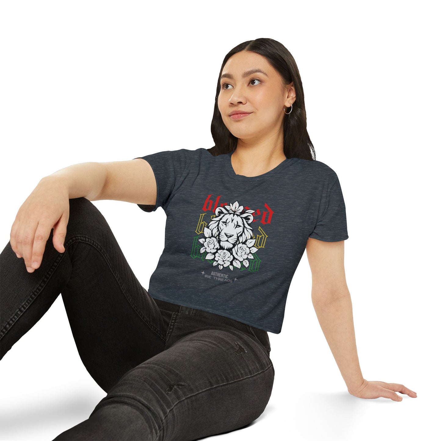 Blessed Lion Festival Crop Top - Women's Summer Tee