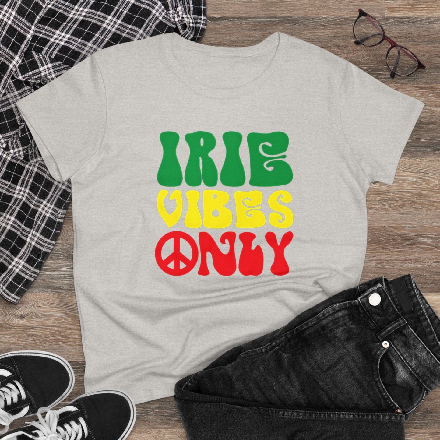 Irie Vibes Only Women's Midweight Cotton Tee