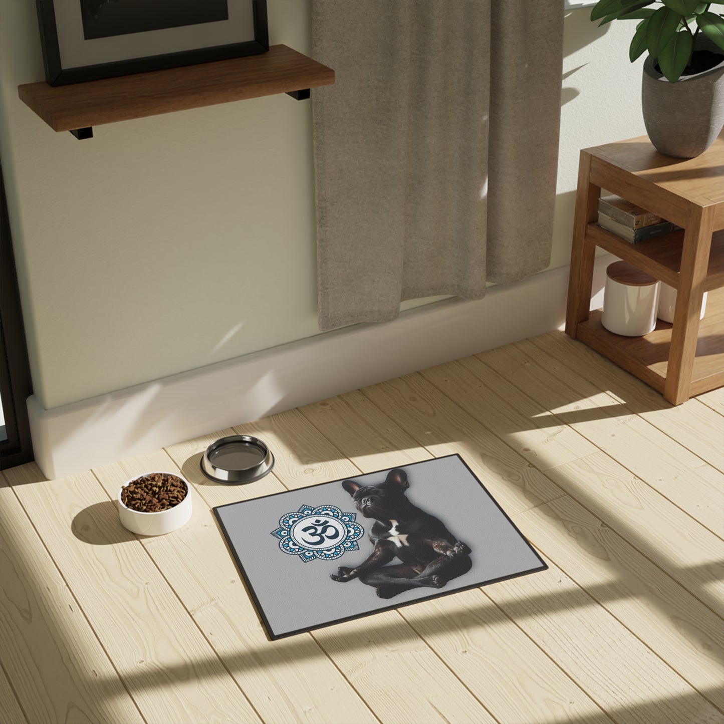 Meditation Frenchie Pet Mat (18" x 24")