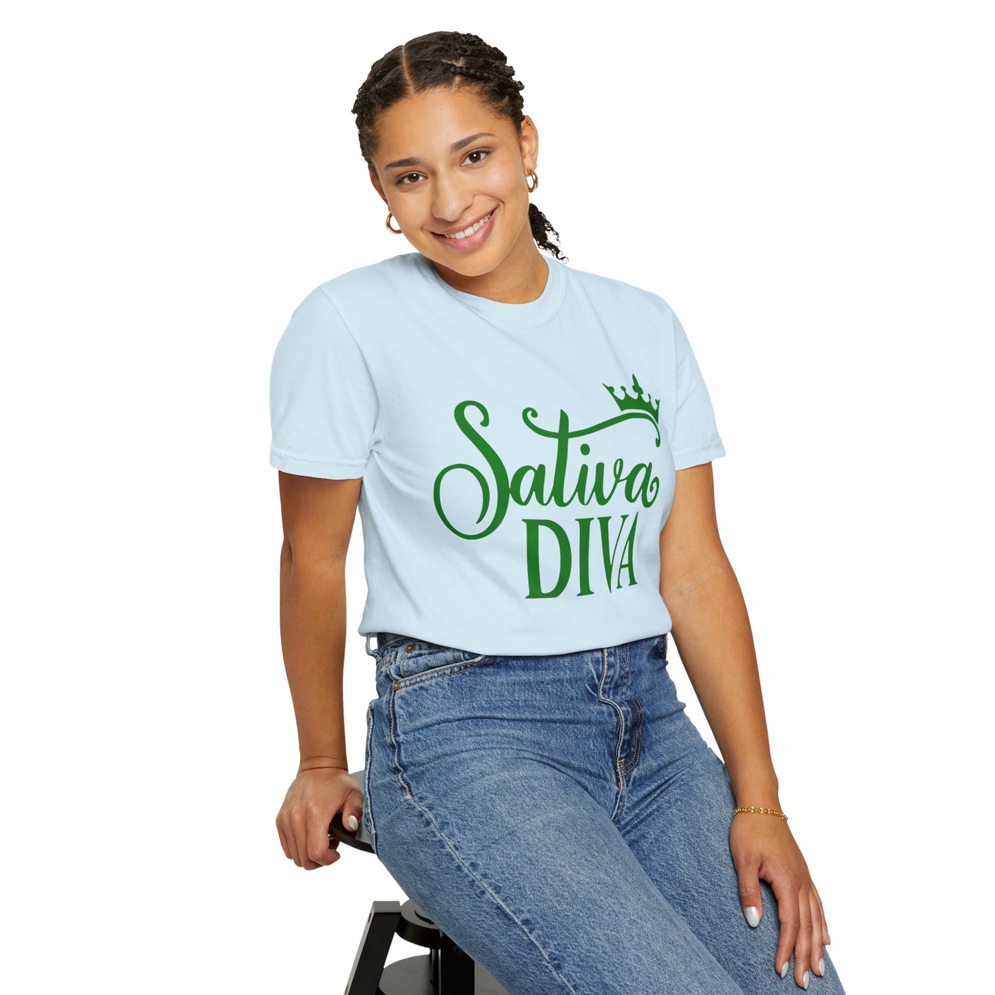 Sativa Diva Unisex Garment-Dyed T-shirt