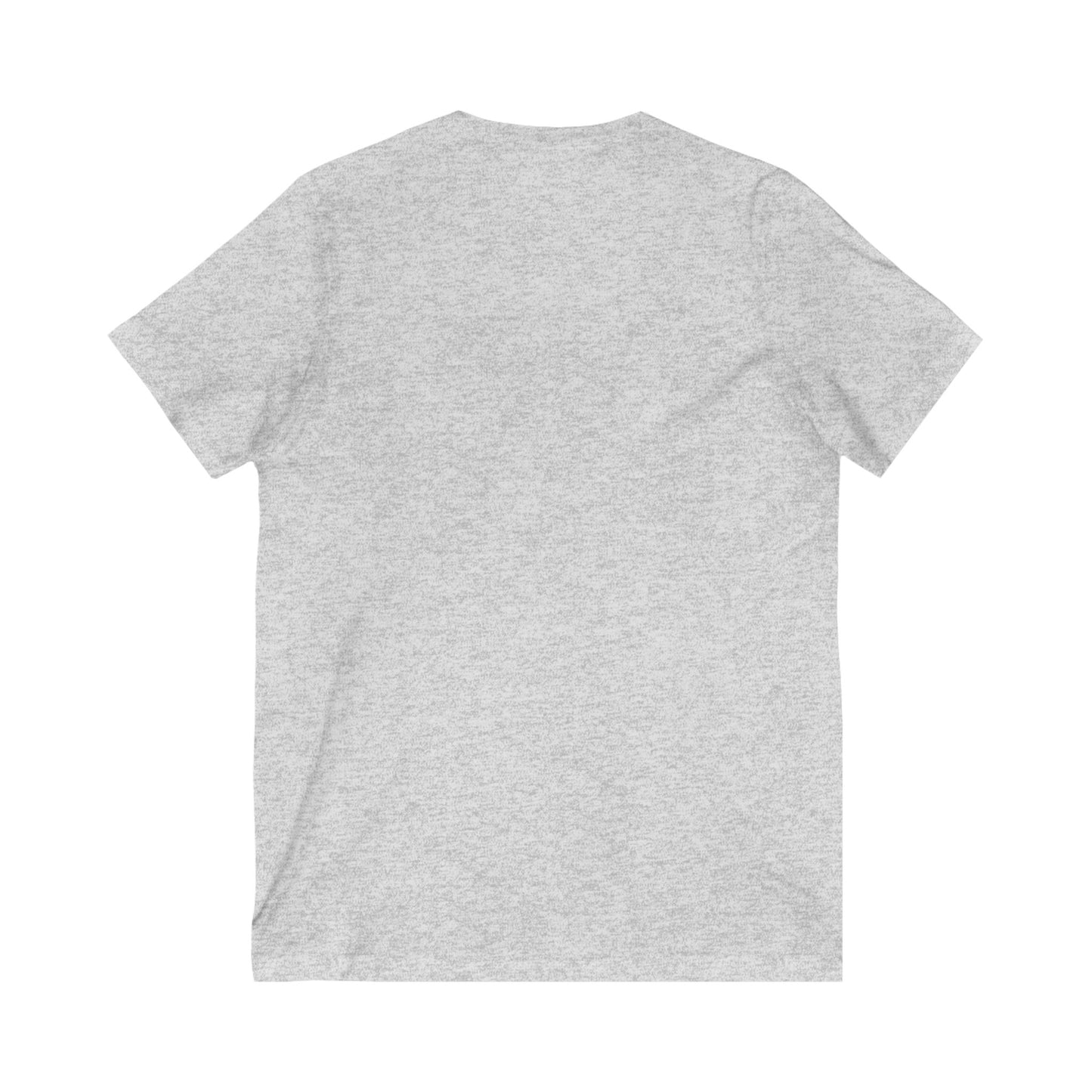 Unisex V-Neck Tee with Colorful 3 Birds Circle Design