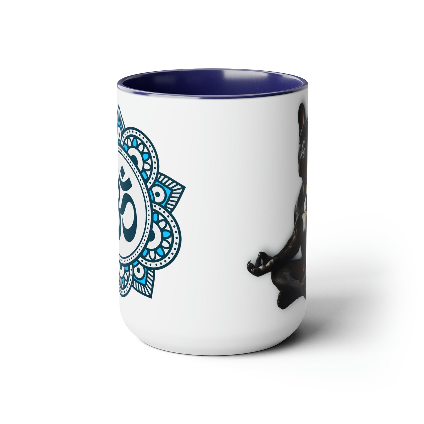 Morning Meditation Two-Tone Coffee Mugs, 15oz