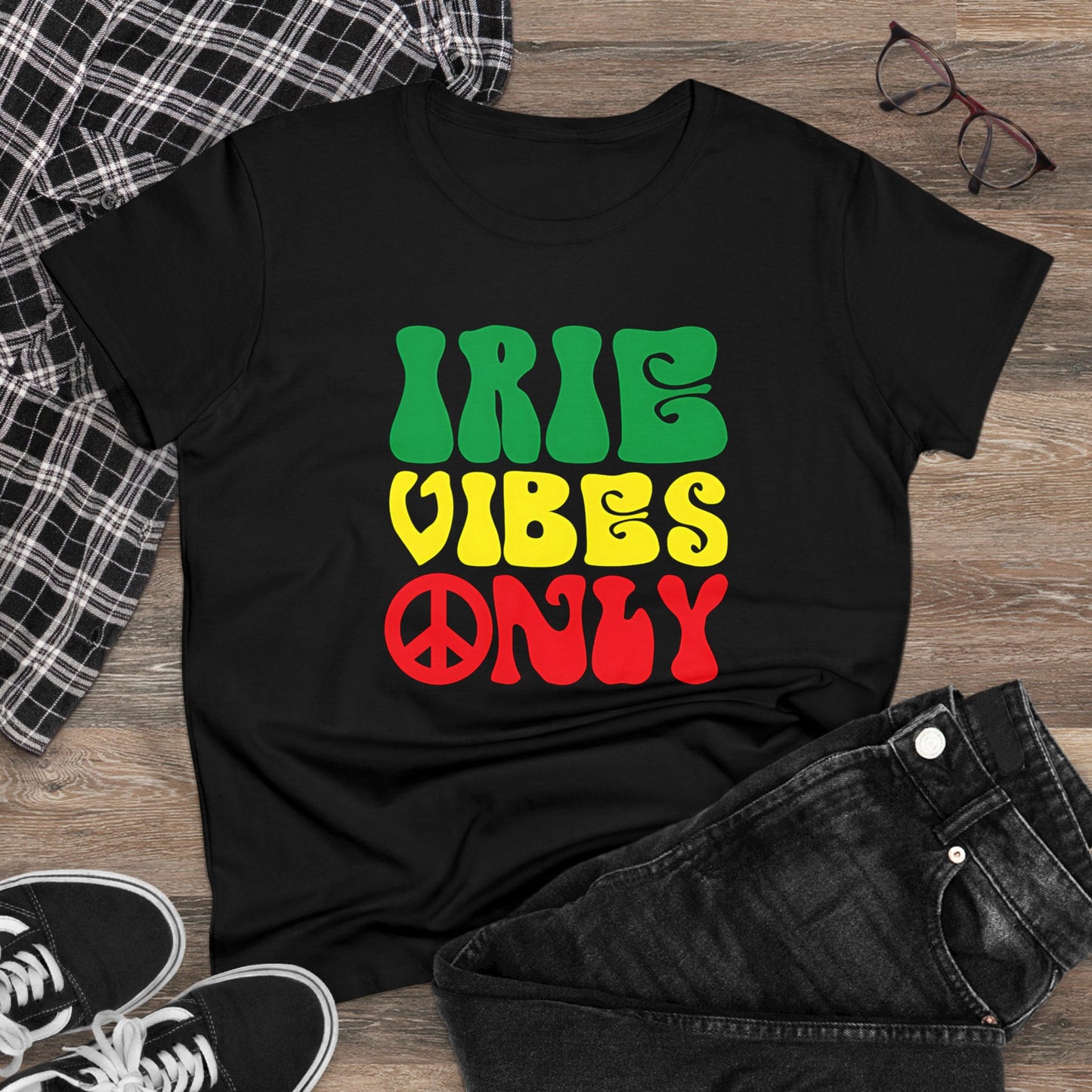 Irie Vibes Only Women's Midweight Cotton Tee