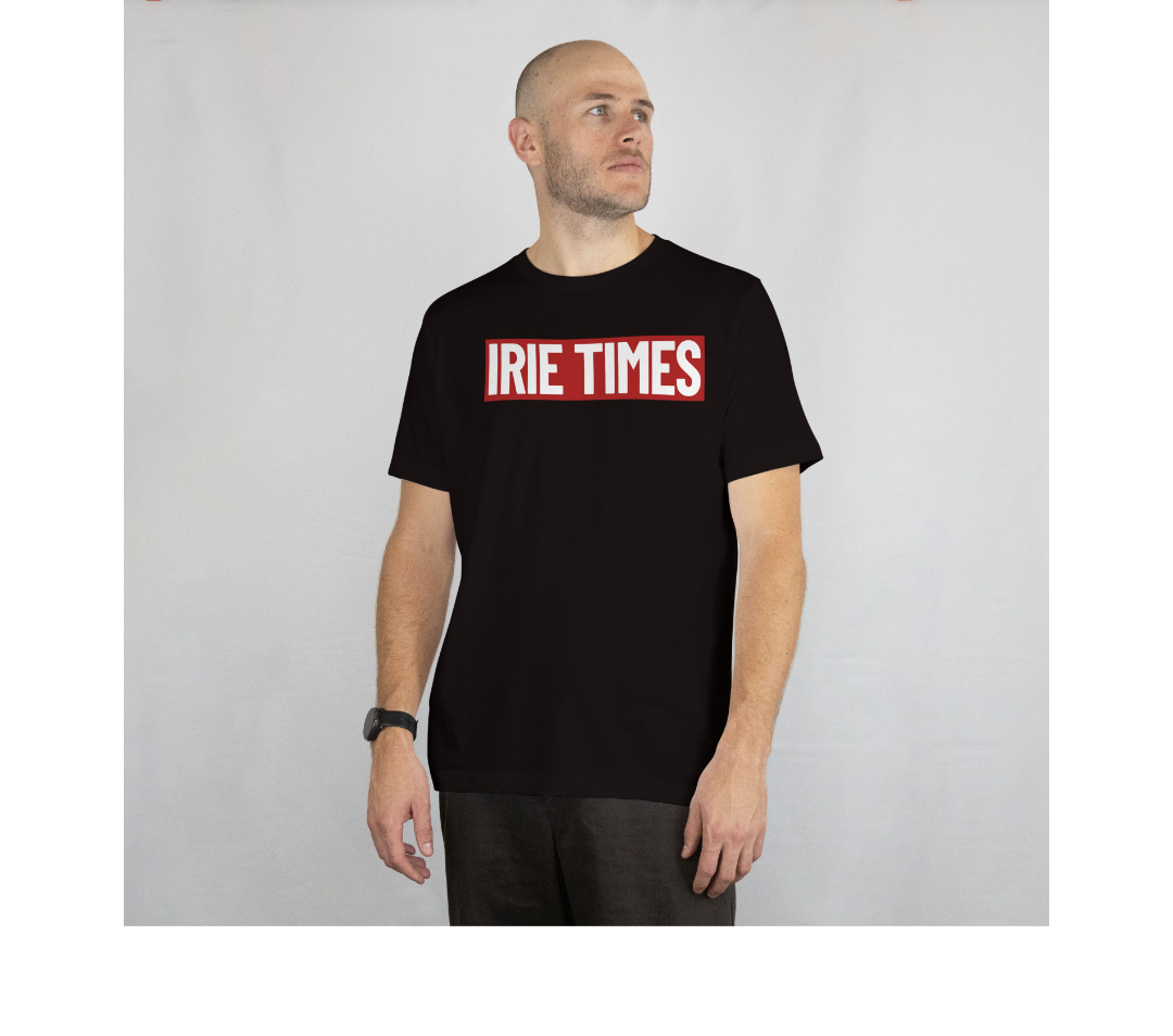 Irie Times Box Logo & Flag Leaf Tees – Black & White