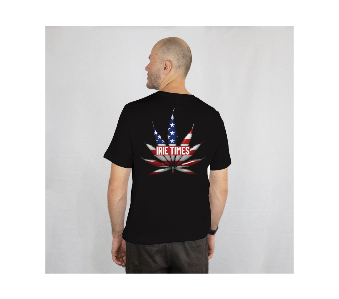 Irie Times Box Logo & Flag Leaf Tees – Black & White