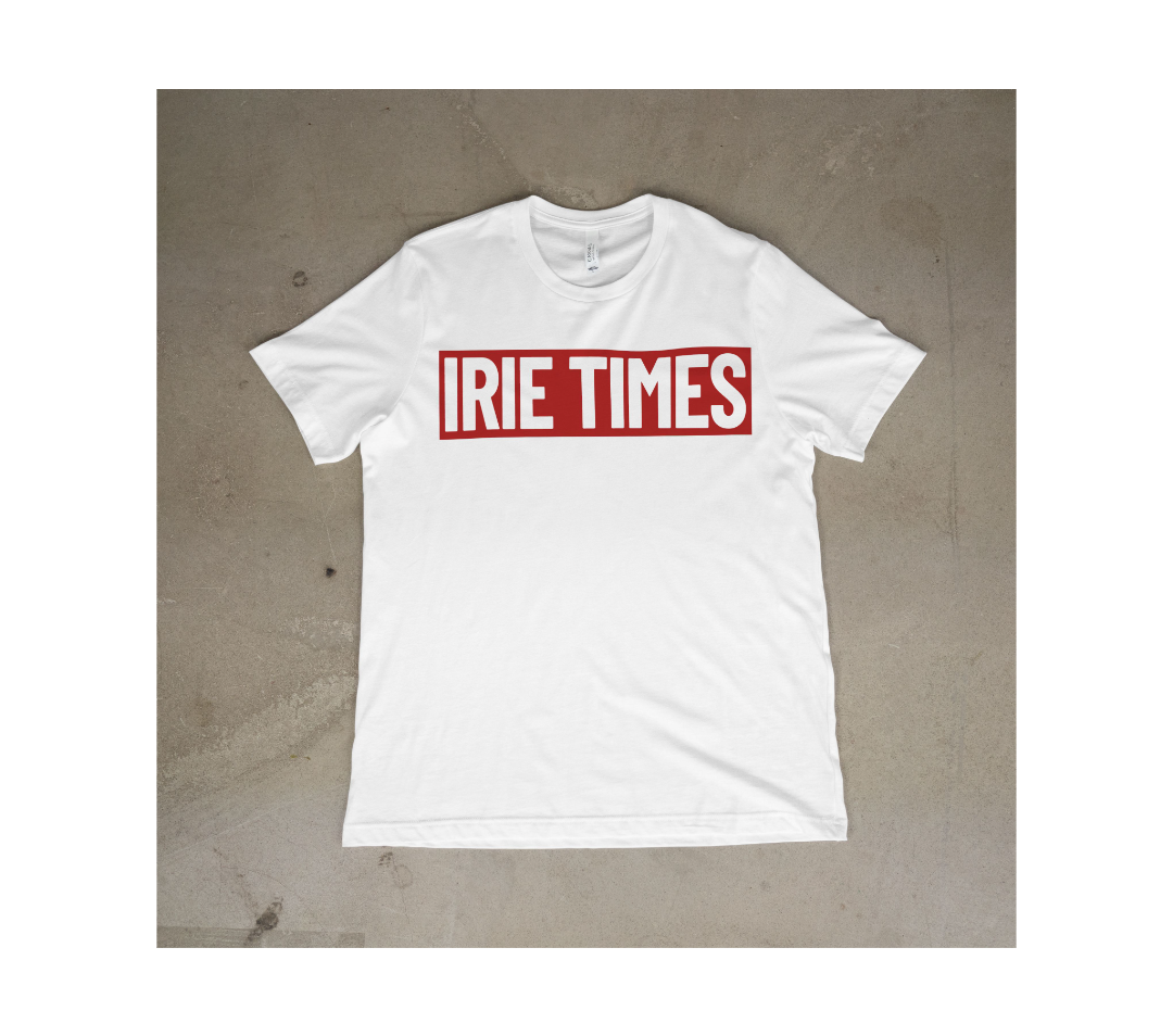 Irie Times Box Logo & Flag Leaf Tees – Black & White