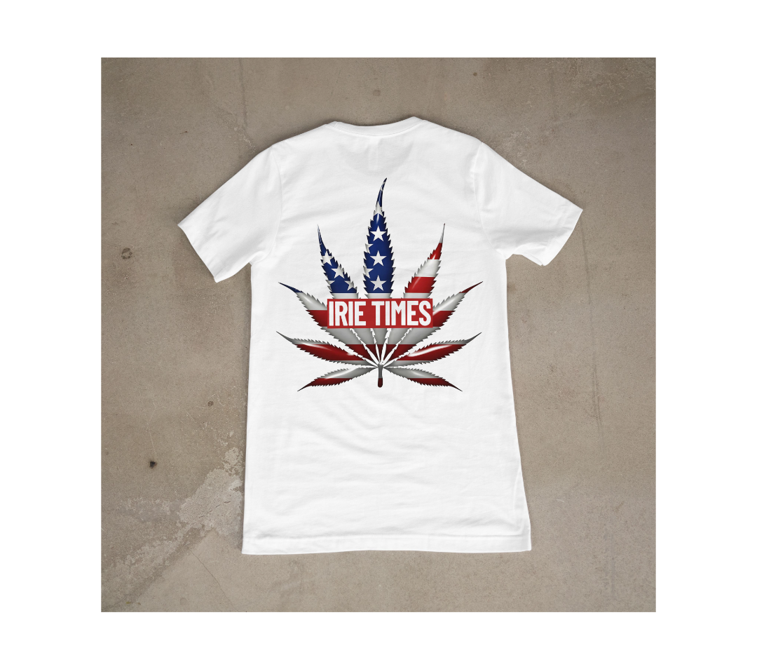 Irie Times Box Logo & Flag Leaf Tees – Black & White