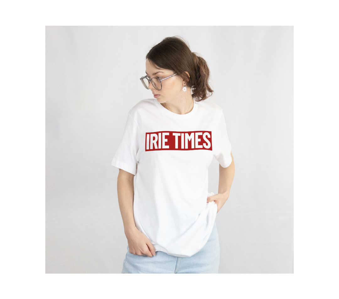 Irie Times Box Logo & Flag Leaf Tees – Black & White