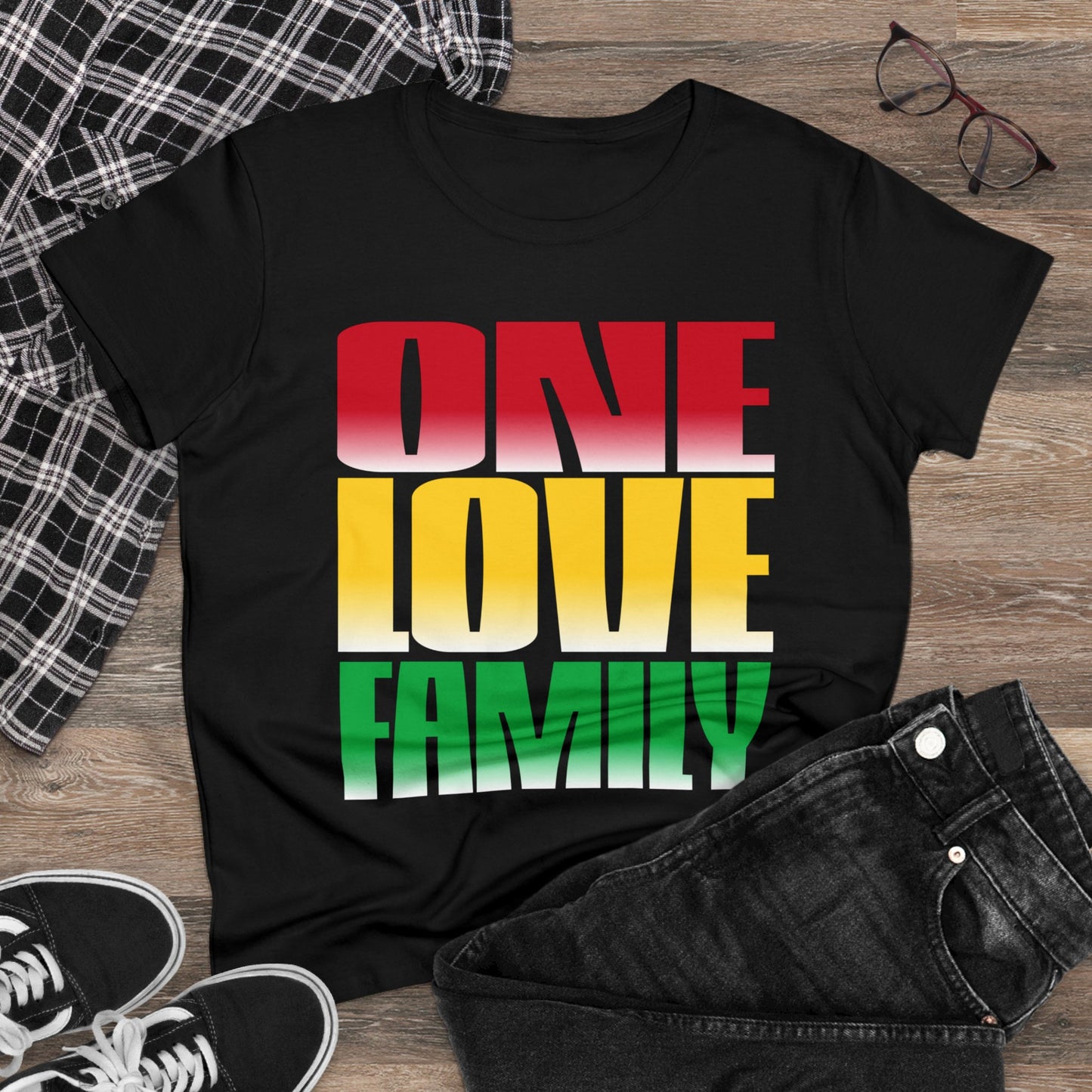 One Love Family Women's Midweight Cotton Tee