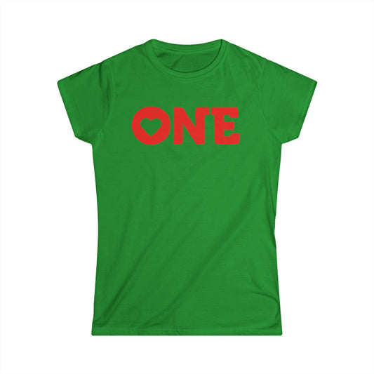 One Love Women's Softstyle Tee - Celebrate Togetherness