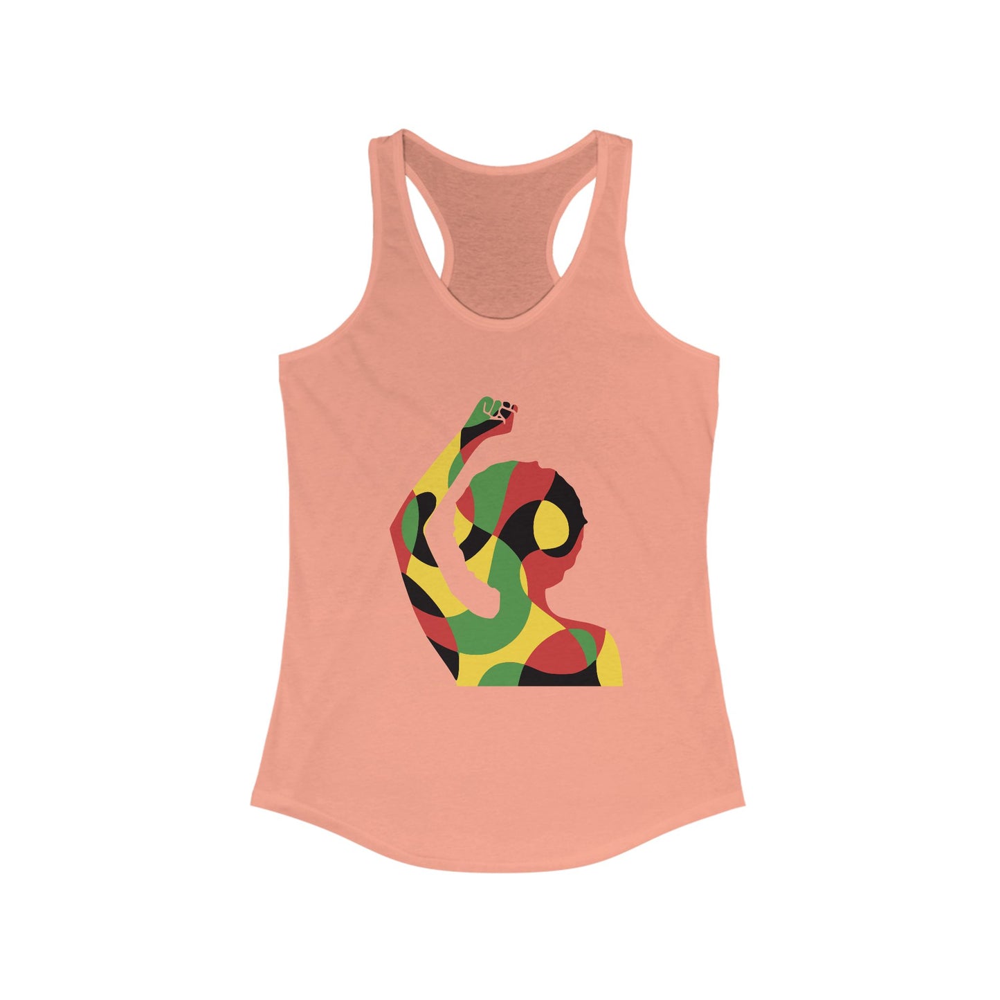Empowered Women’s Racerback Tank – Bold Abstract Design