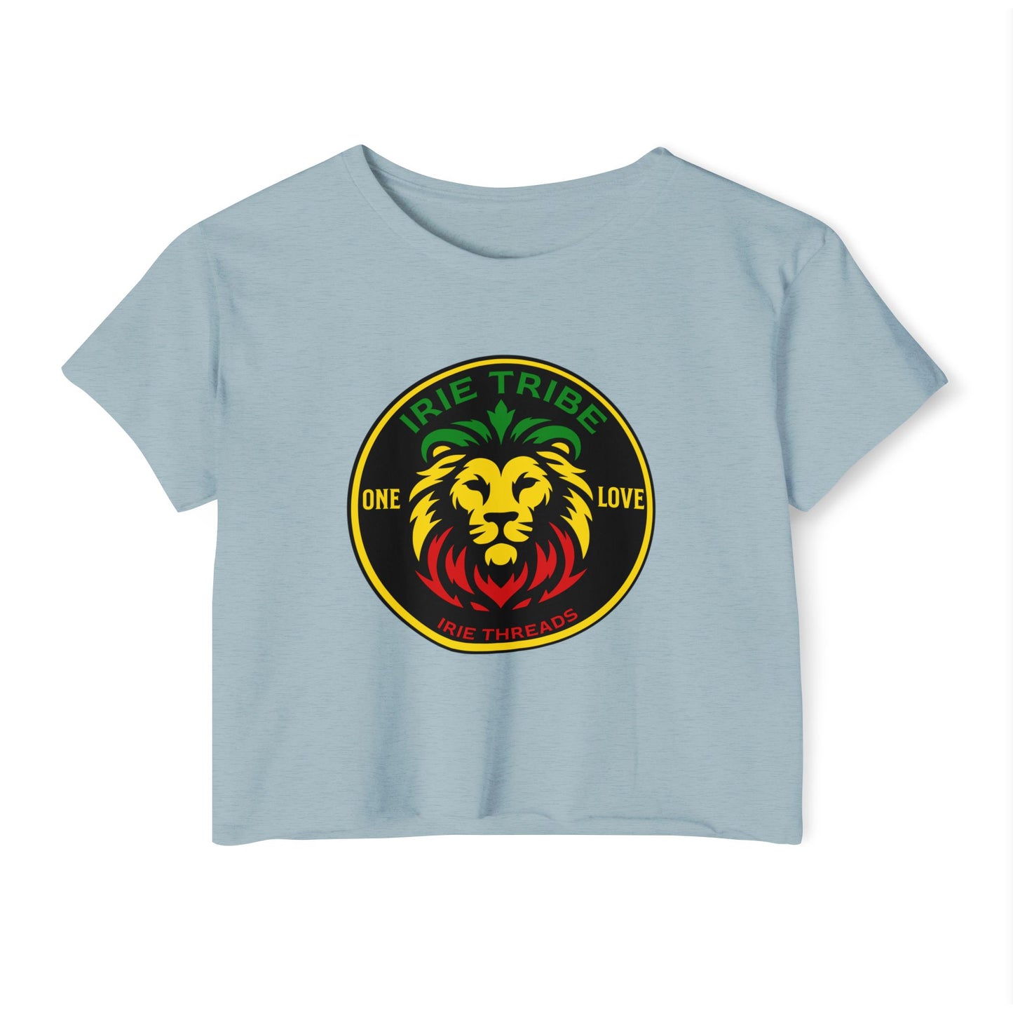 Women's Festival Crop Top - Irie Tribe One Love Design