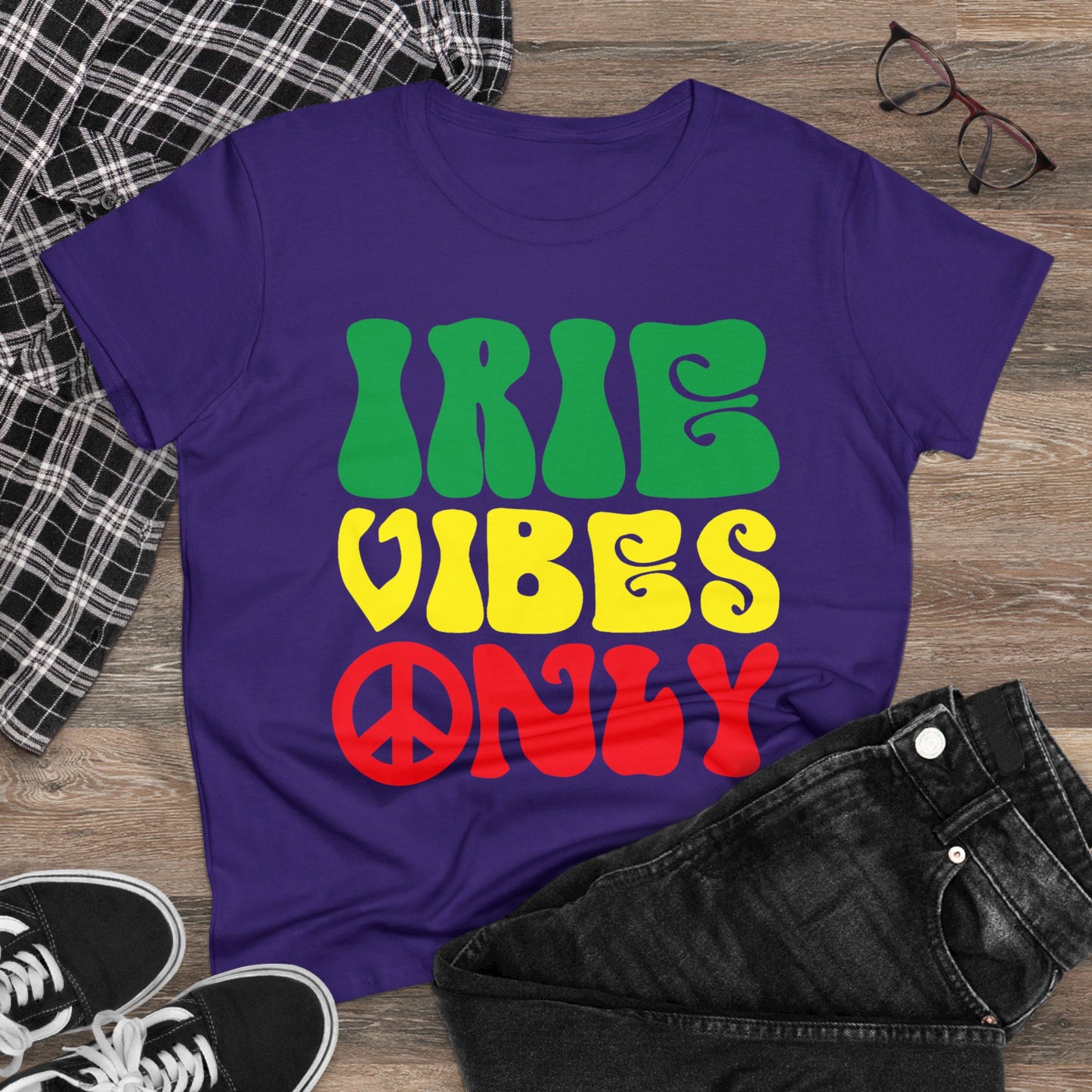 Irie Vibes Only Women's Midweight Cotton Tee