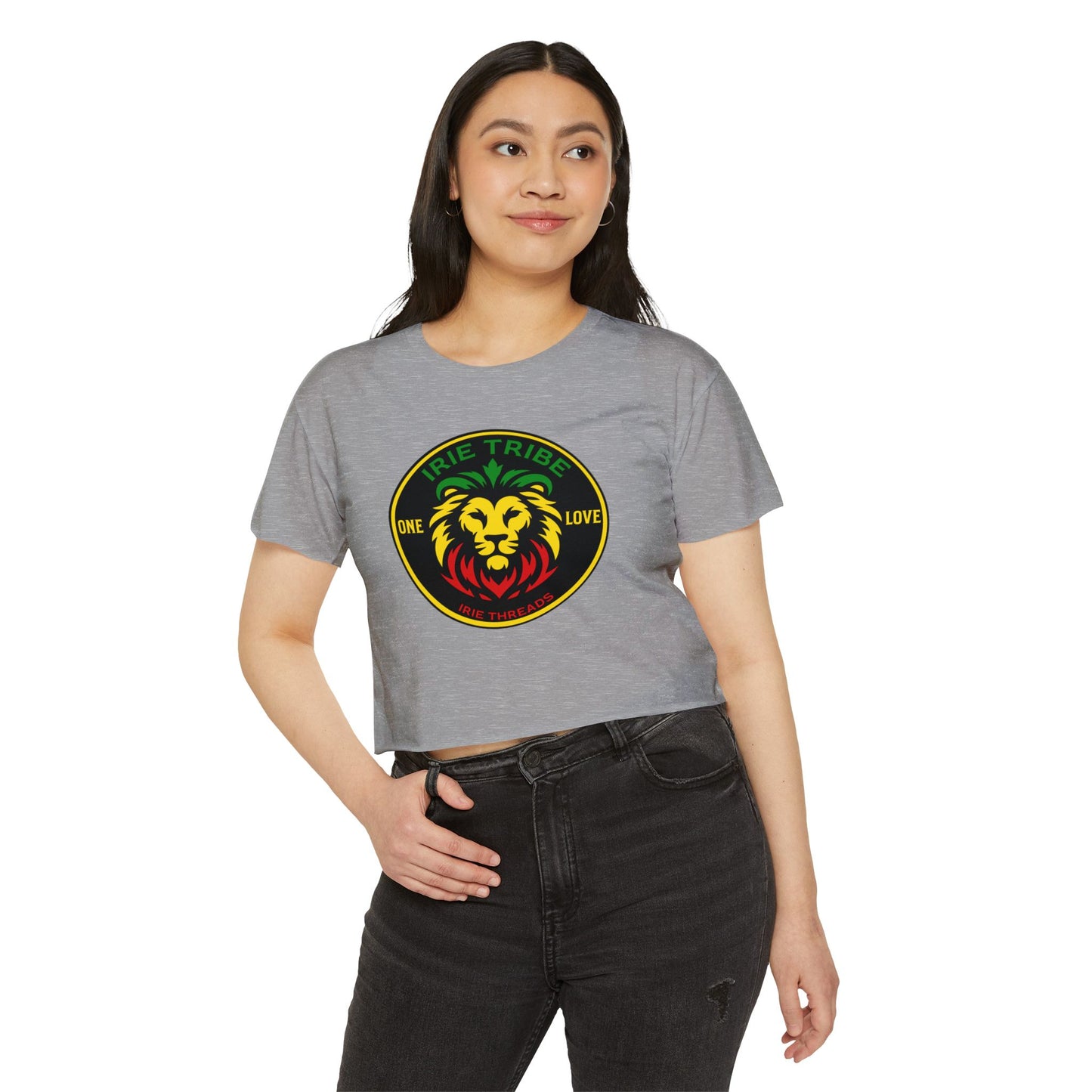 Women's Festival Crop Top - Irie Tribe One Love Design