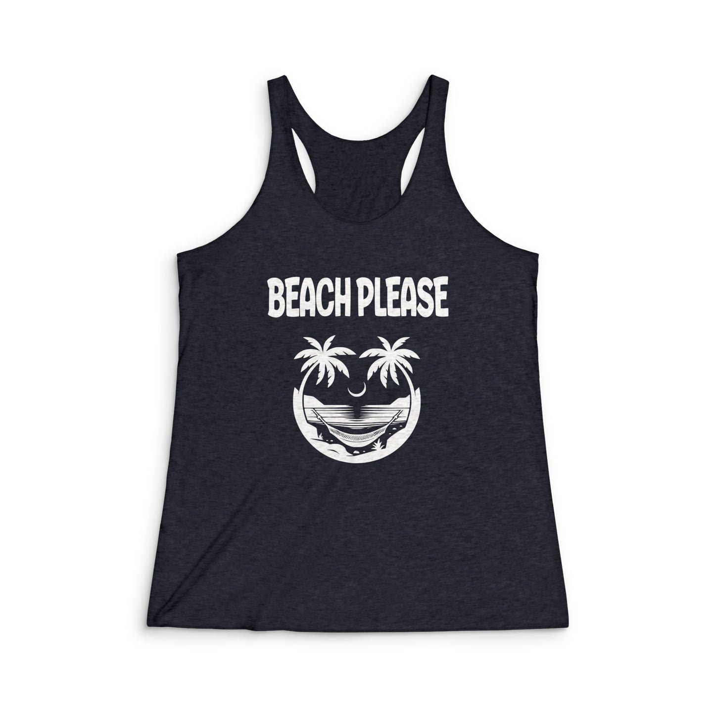 Beach Please Women's Racerback Tank - Summer Vibes Tee