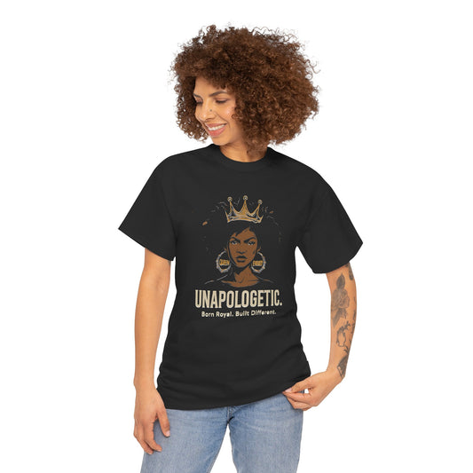 Unisex Heavy Cotton Tee - Unapologetic Queen Graphic T-Shirt