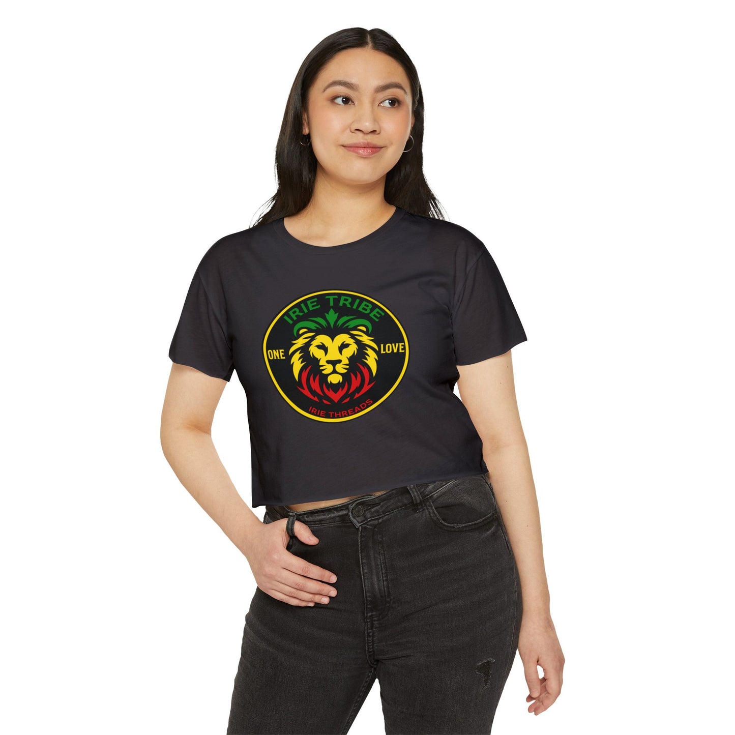 Women's Festival Crop Top - Irie Tribe One Love Design