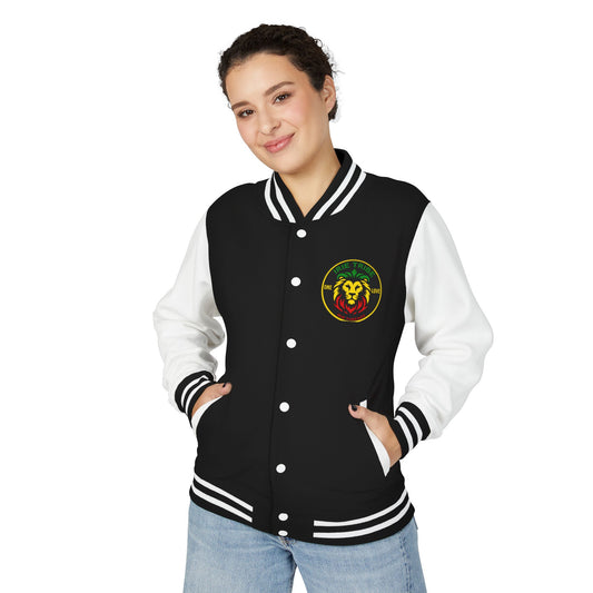 Unisex Heavyweight Letterman Jacket - Irie Tribe One Love Design