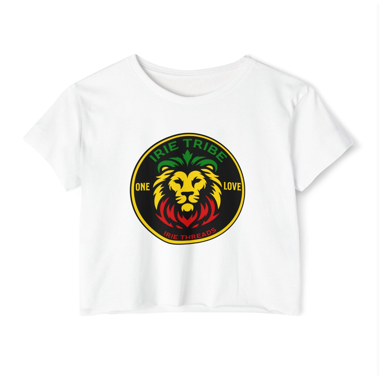 Women's Festival Crop Top - Irie Tribe One Love Design
