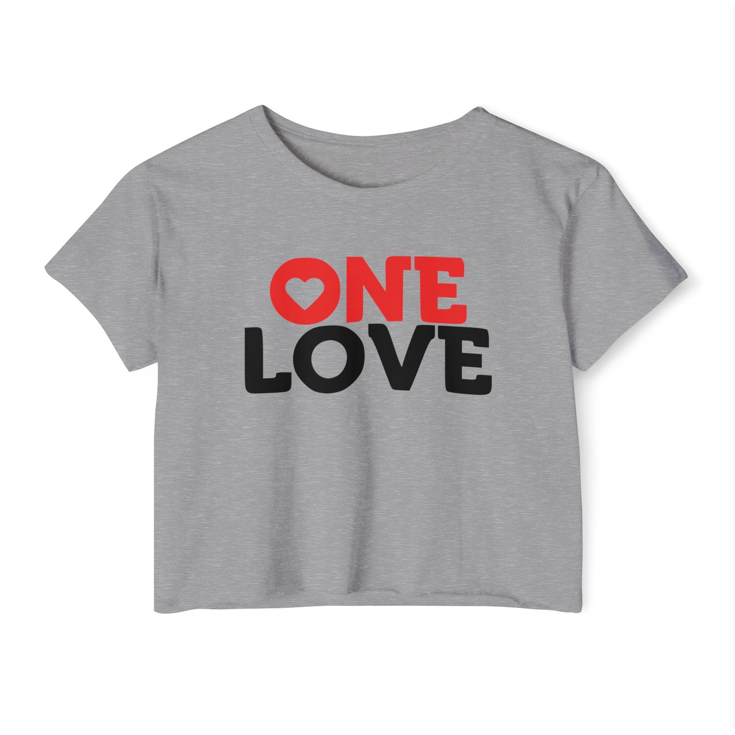 One Love Women's Festival Crop Top - Casual Summer Tee