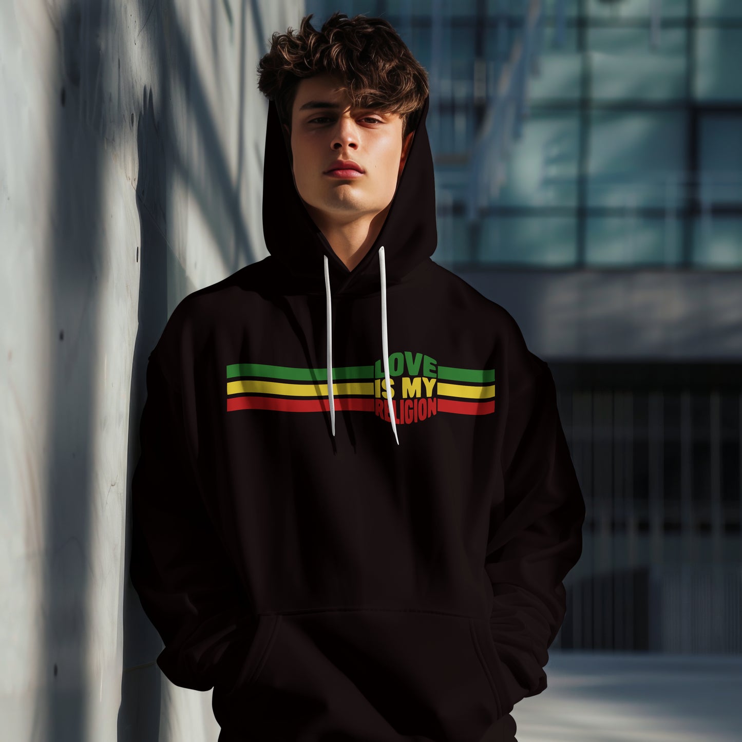 Love Is My Religion Hoodie – Black