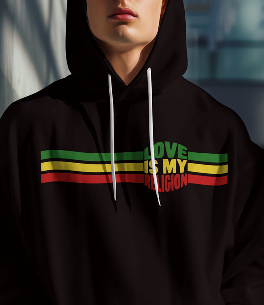 Love Is My Religion Hoodie – Black