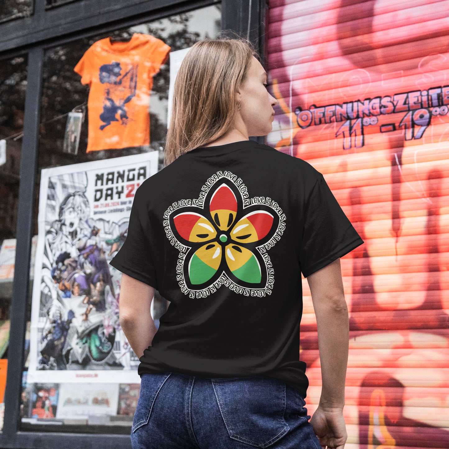 Love Is Love Rasta Blossom Tee